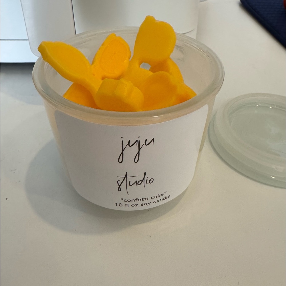 Eyeglasses “Confetti Cake” Scented Candle reusable jar